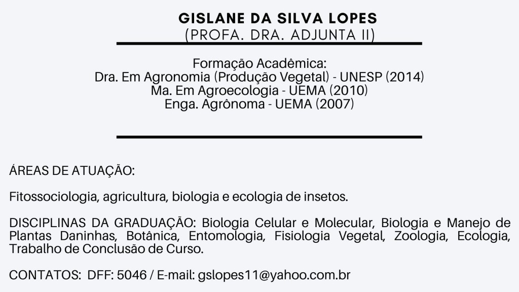 Gislane da Silva Lopes
