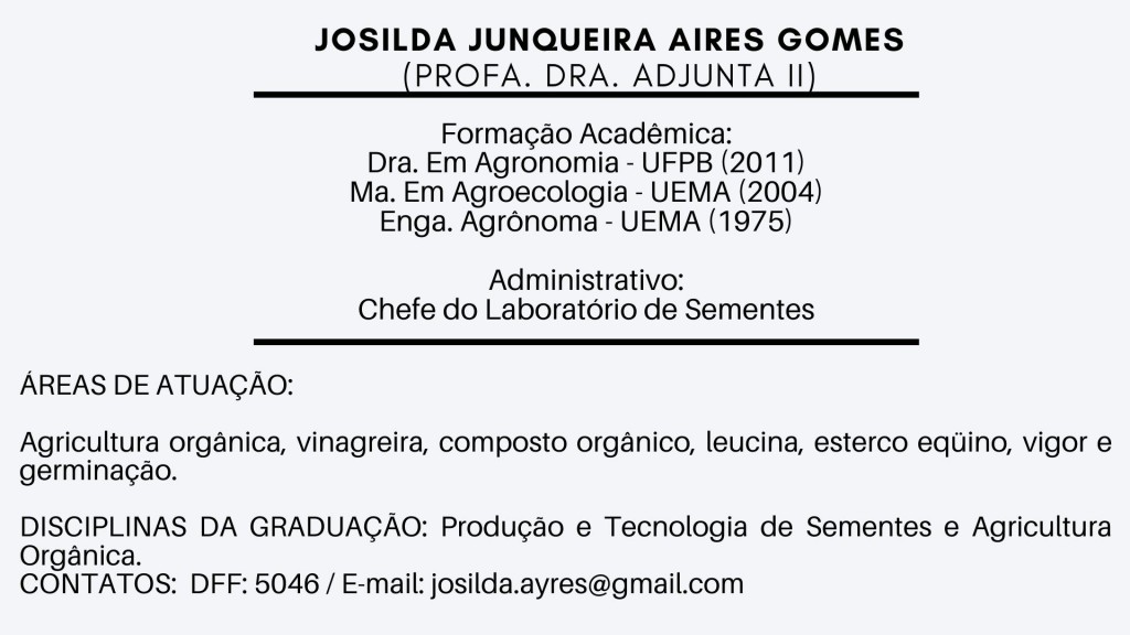 Josilda Junqueira Aires Gomes